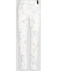 Erdem - Oliver Slim-fit Floral-print Denim Jeans - Lyst