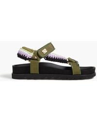 Sandro - Braided Cord And Webbing Sandals - Lyst