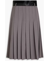 Peter Do - Pleated Twill Midi Wrap Skirt - Lyst