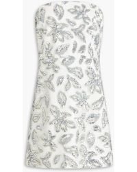 Rebecca Vallance - Suki Strapless Sequin-Embellished Tulle Mini Dress - Lyst