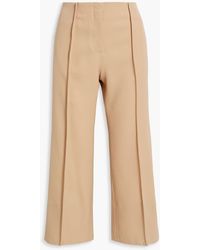 Jil Sander - Cropped Wool-twill Wide-leg Pants - Lyst