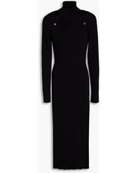 Envelope - Berg Cutout Ribbed Cashmere And Wool-blend Midi Dress - Lyst