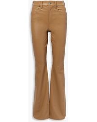 Veronica Beard - Beverly Faux Leather Flared Pants - Lyst