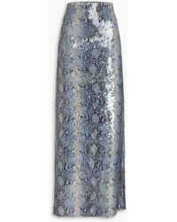 16Arlington - Olwyn Sequined Mesh Maxi Skirt - Lyst