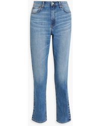 Rag & Bone - Nina Faded High-rise Straight-leg Jeans - Lyst