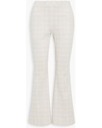 Rosetta Getty - Checked Cady Flared Pants - Lyst