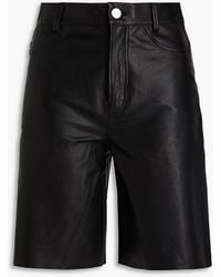 FRAME - Leather Shorts - Lyst