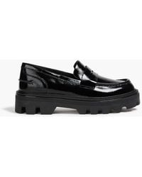 Rag & Bone - Quinn Patent-Leather Platform Loafers - Lyst