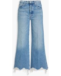 Mother - Tomcat roller hoch sitzende jeans mit weitem bein - Lyst