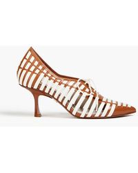 Zimmermann - Lace-up Woven Leather Pumps - Lyst