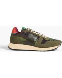 Paul Smith - Camouflage-Print Leather And Suede Sneakers - Lyst