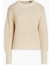 Claudie Pierlot - Cable-knit Cotton-blend Sweater - Lyst