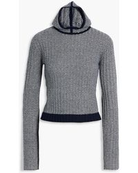 Perfect Moment - Jazzy Jacquard-Knit Wool And Cashmere-Blend Hoodie - Lyst