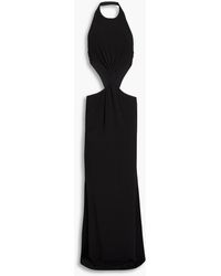 retroféte - Raven Cutout Jersey Halterneck Maxi Dress - Lyst