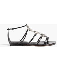 Alexandre Birman - Alice Crystal-embellished Leather Sandals - Lyst
