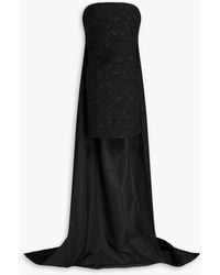 Max Mara - Strapless Cotton-blend Jacquard Mini Dress - Lyst