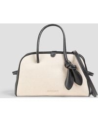 Jacquemus - Le Petit Turismo Leather And Canvas Tote - Lyst