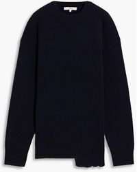 Tibi - Anna Cutout Wool-Blend Sweater - Lyst