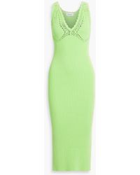 10 Crosby Derek Lam - Valencia Crocheted Ribbed Cotton-blend Midi Dress - Lyst