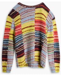 The Elder Statesman - Jacquard-knit Cotton And Alpaca-blend Sweater - Lyst