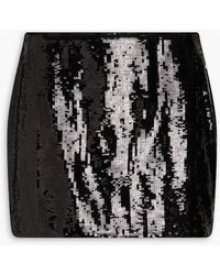 Theory - Sequined Satin Mini Skirt - Lyst