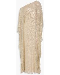 Halston - Sequined Tulle Gown - Lyst