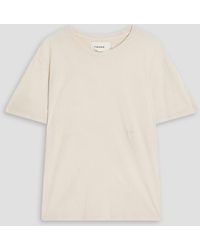 FRAME - Cotton-Jersey T-Shirt - Lyst