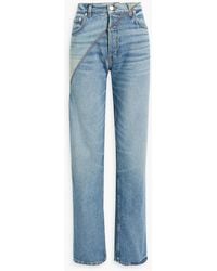 EB DENIM - Gemini Zip-embellished High-rise Straight-leg Jeans - Lyst
