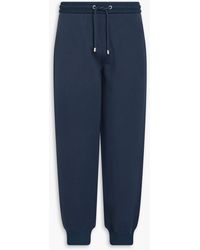 Giorgio Armani - Tapered Cotton And Cashmere-blend Fleece Sweatpants - Lyst