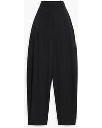 Balmain - Grain De Poudre Wool Tapered Pants - Lyst