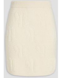 Nanushka - Jacquard-Knit Wool Mini Skirt - Lyst