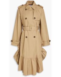 RED Valentino - Cotton-blend Twill Trench Coat - Lyst