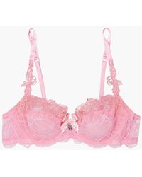Lise Charmel Soir De Venise Embellished Stretch-lace Underwired Bra - Pink