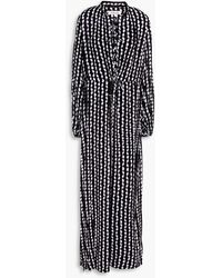 Diane von Furstenberg - Fabien Printed Chiffon Maxi Dress - Lyst