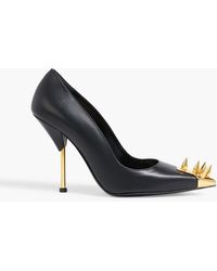 McQueen - Punk Stud Leather Pumps - Lyst