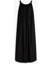 Loulou de Saison - Kika Cotton-Blend Poplin Midi Dress - Lyst