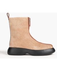 3.1 Phillip Lim - Mercer chelsea-boots aus veloursleder mit reißverschlussdetails - Lyst