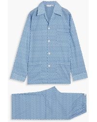 Derek Rose - Printed Cotton Pajama Set - Lyst