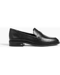 Stuart Weitzman - Emi Leather Loafers - Lyst