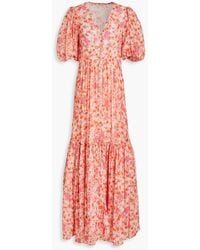 byTiMo - Floral-print Chiffon Maxi Dress - Lyst