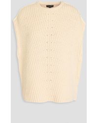 Rag & Bone - Shane Ribbed-knit Cotton-blend Vest - Lyst