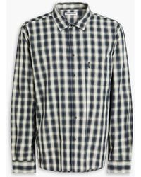 YMC - Checked Cotton Shirt - Lyst