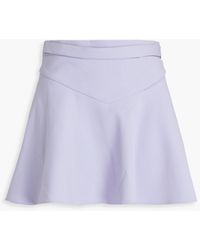 RED Valentino - Fluted Twill Mini Skirt - Lyst
