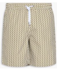 Frescobol Carioca - Copacabana Long-Length Herringbone Swim Shorts - Lyst