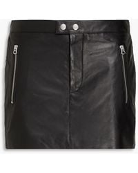 Rag & Bone - Nora Leather Mini Skirt - Lyst