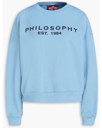 Philosophy Di Lorenzo Serafini - Logo-print French Cotton-terry Sweatshirt - Lyst