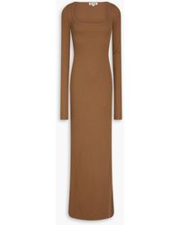 ÉTERNE - Ribbed Jersey Maxi Dress - Lyst