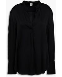 By Malene Birger - Silk-Blend Satin Tunic - Lyst