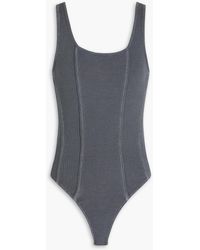 Agolde - Elna Ribbed Jersey Bodysuit - Lyst