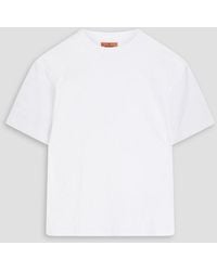 Missoni - Crochet Knit-trimmed Cotton-jersey T-shirt - Lyst